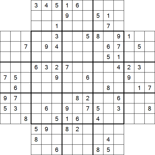 Flower Sudoku - Schwierig