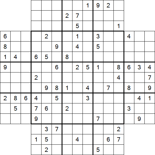 Flower Sudoku - Difficile