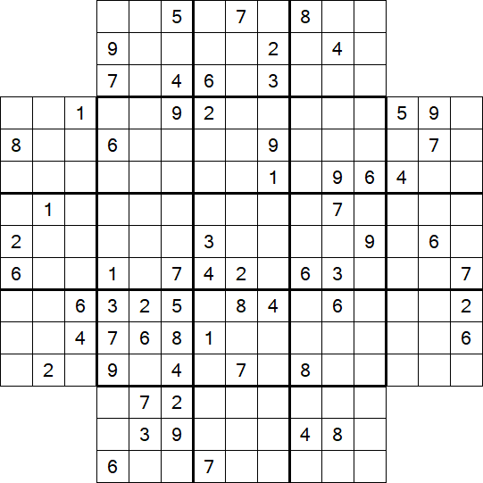 Flower Sudoku - Difficile