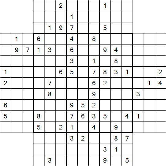 Flower Sudoku - Schwierig