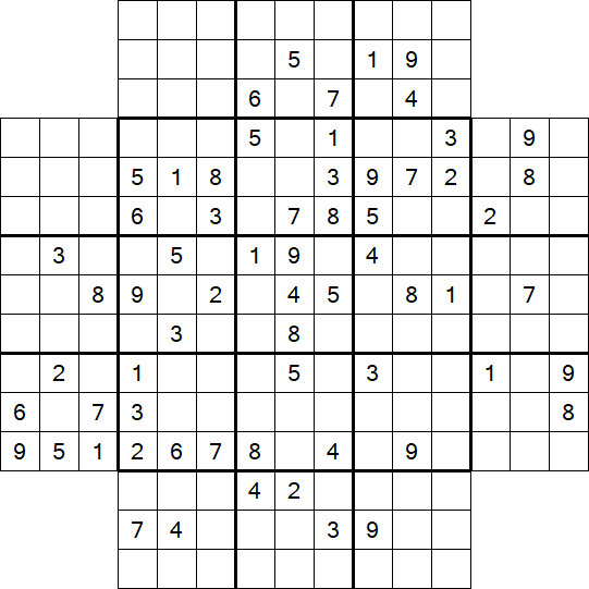 Flower Sudoku - Schwierig