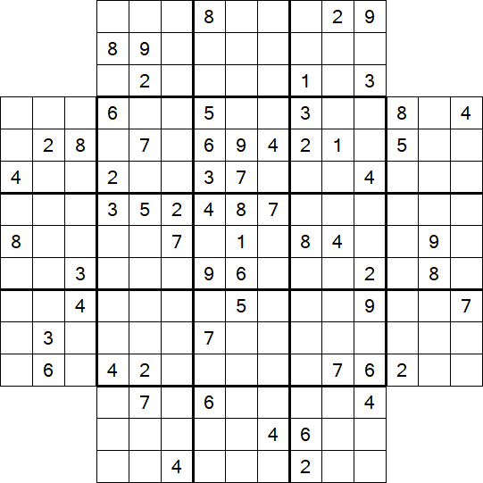 Flower Sudoku - Schwierig