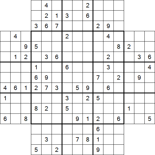 Flower Sudoku - Schwierig