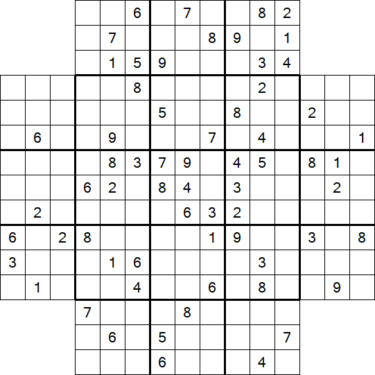 Flower Sudoku - Schwierig