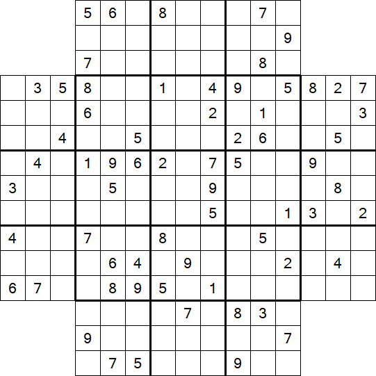 Flower Sudoku - Schwierig
