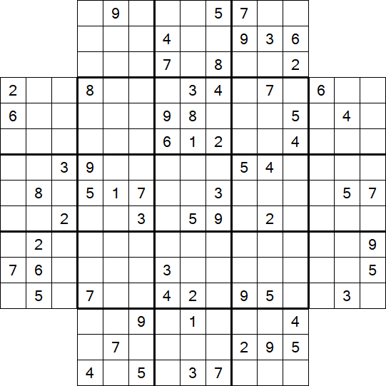 Flower Sudoku - Schwierig