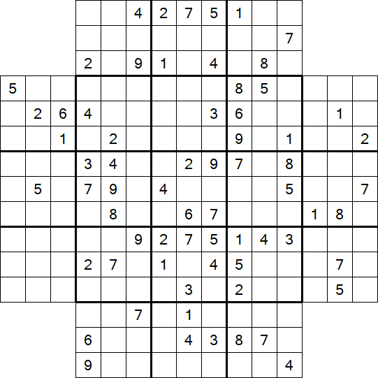 Flower Sudoku - Schwierig