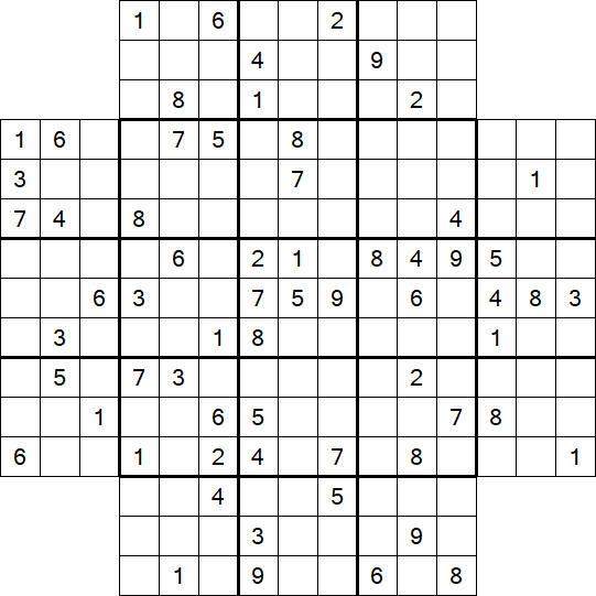 Flower Sudoku - Schwierig