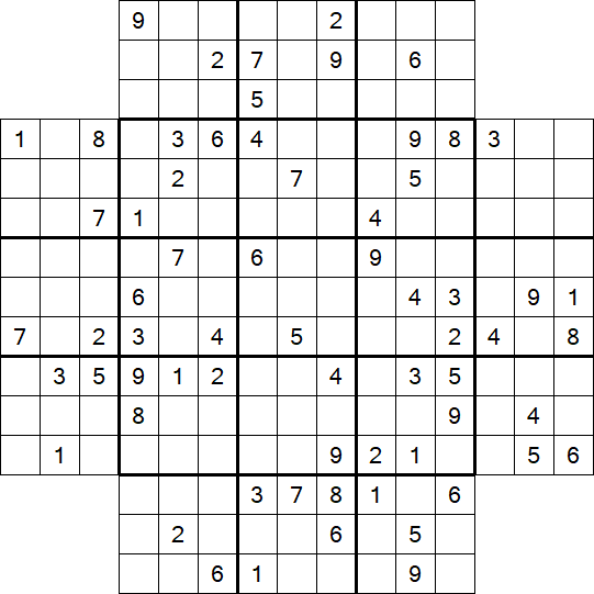 Flower Sudoku - Schwierig