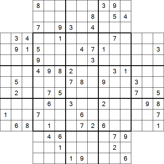 Flower Sudoku - Difficile