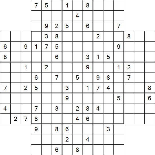 Flower Sudoku - Difficile