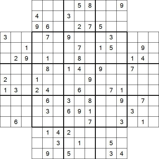 Flower Sudoku - Schwierig