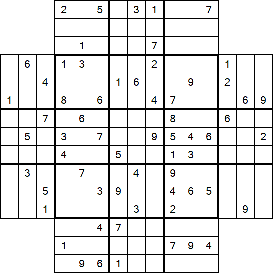 Flower Sudoku - Schwierig