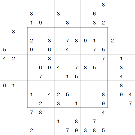 Flower Sudoku - Difficile