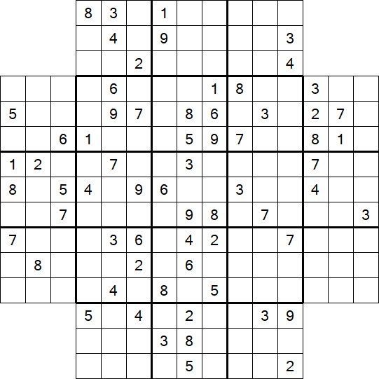 Flower Sudoku - Difficile
