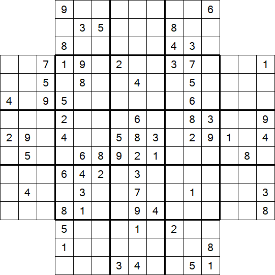 Flower Sudoku - Schwierig