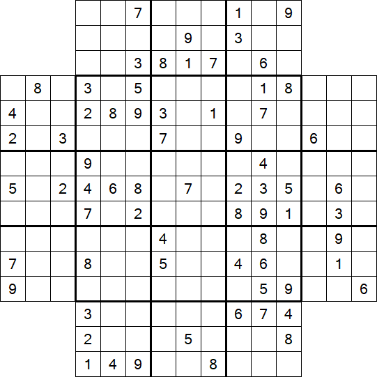 Flower Sudoku - Schwierig