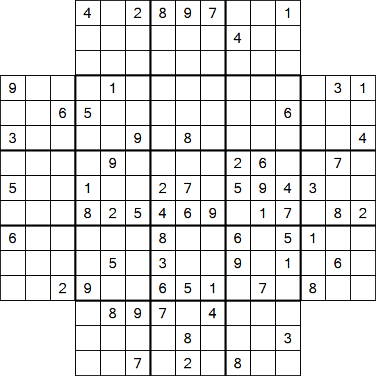 Flower Sudoku - Schwierig