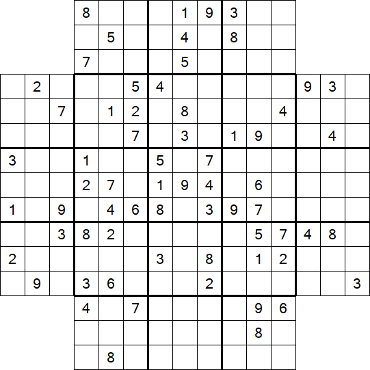 Flower Sudoku - Difficile