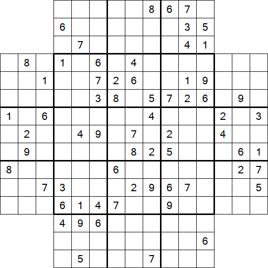 Flower Sudoku - Schwierig