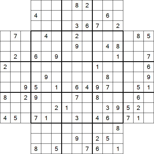 Flower Sudoku - Schwierig
