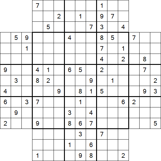 Flower Sudoku - Schwierig