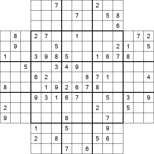 Flower Sudoku - Schwierig