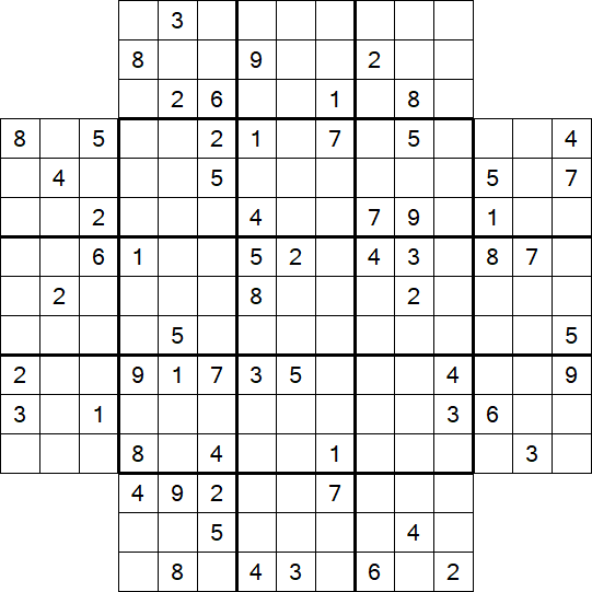 Flower Sudoku - Schwierig