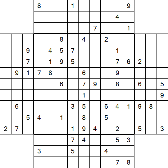 Flower Sudoku - Schwierig