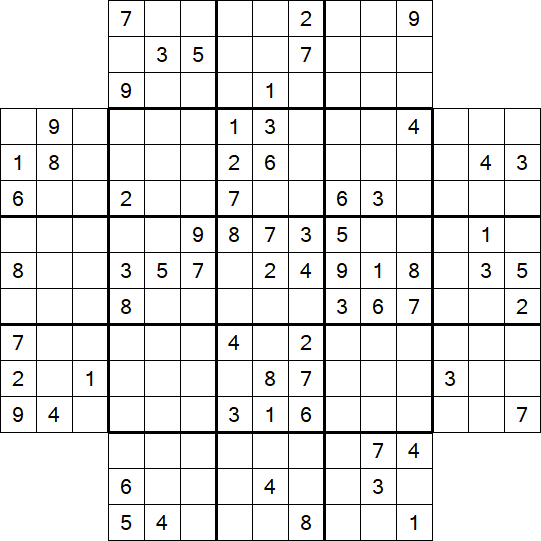 Flower Sudoku - Schwierig