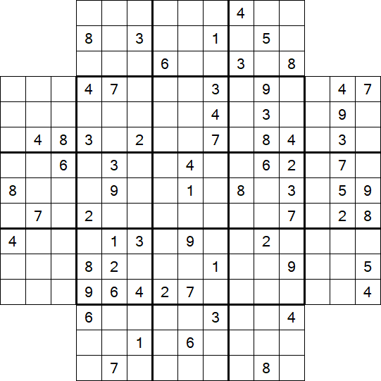 Flower Sudoku - Schwierig