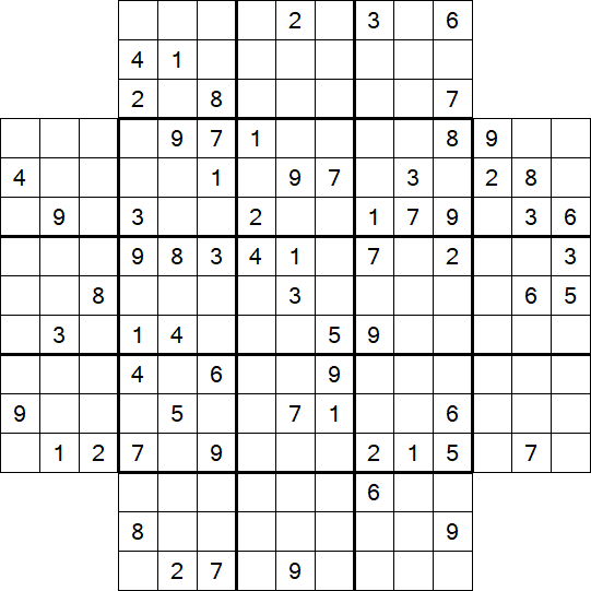 Flower Sudoku - Schwierig