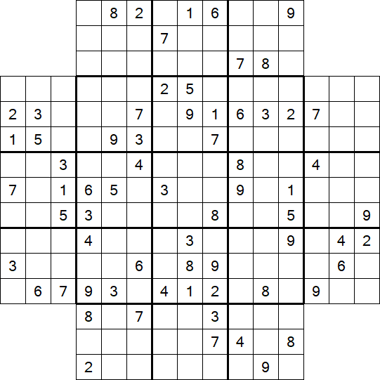 Flower Sudoku - Schwierig