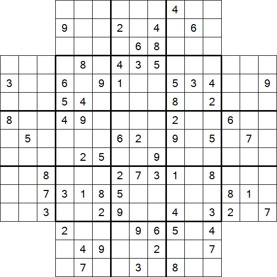 Flower Sudoku - Schwierig