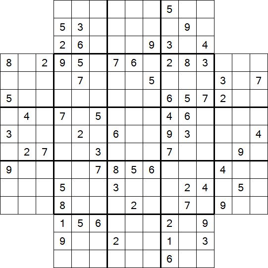 Flower Sudoku - Schwierig