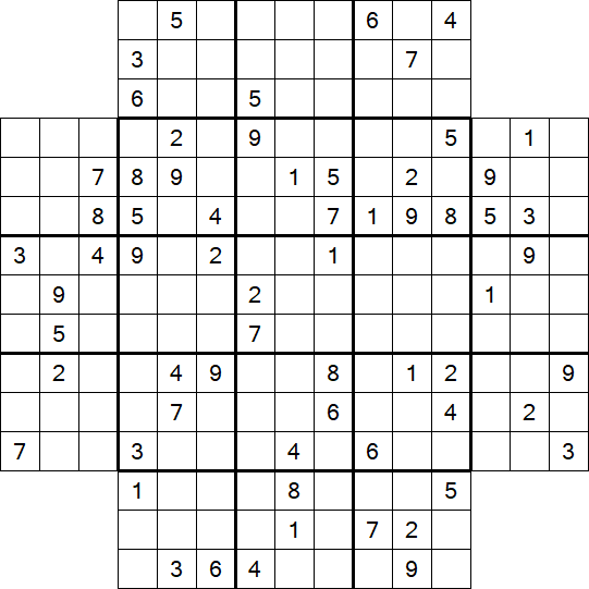 Flower Sudoku - Schwierig