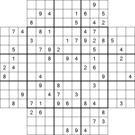 Flower Sudoku - Schwierig