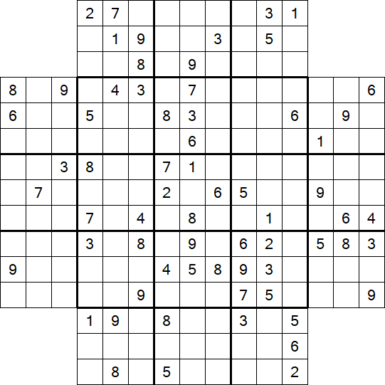 Flower Sudoku - Schwierig