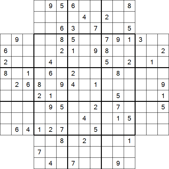 Flower Sudoku - Schwierig