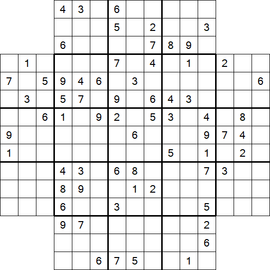 Flower Sudoku - Schwierig