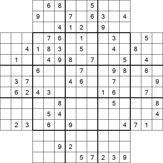 Flower Sudoku - Schwierig