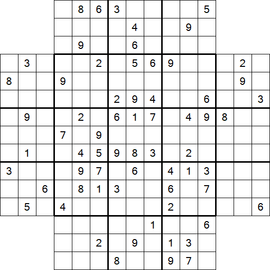 Flower Sudoku - Schwierig