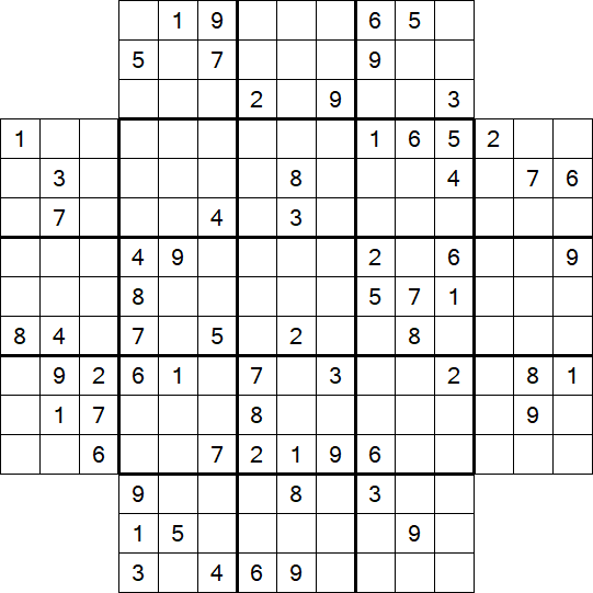 Flower Sudoku - Schwierig