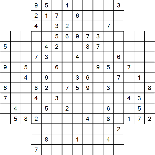 Flower Sudoku - Schwierig