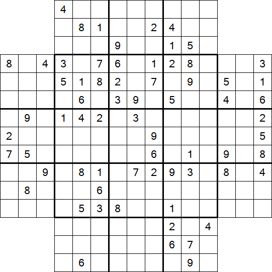 Flower Sudoku - Schwierig