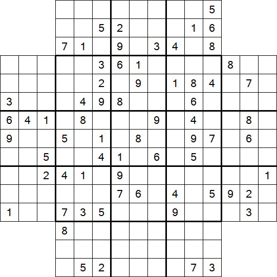 Flower Sudoku - Schwierig