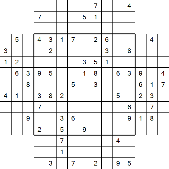 Flower Sudoku - Schwierig