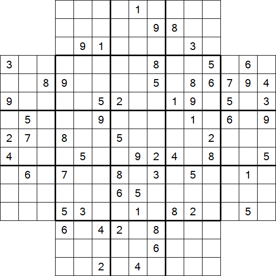 Flower Sudoku - Difficile