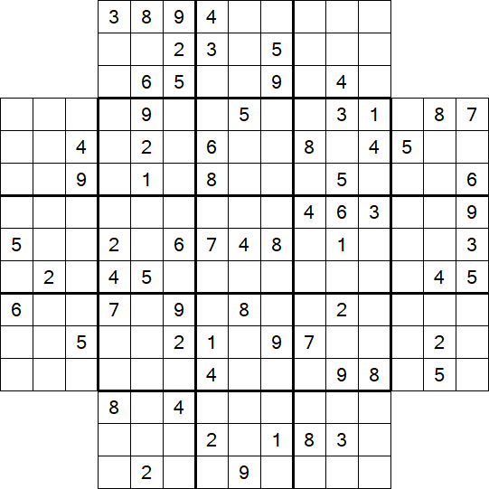 Flower Sudoku - Schwierig