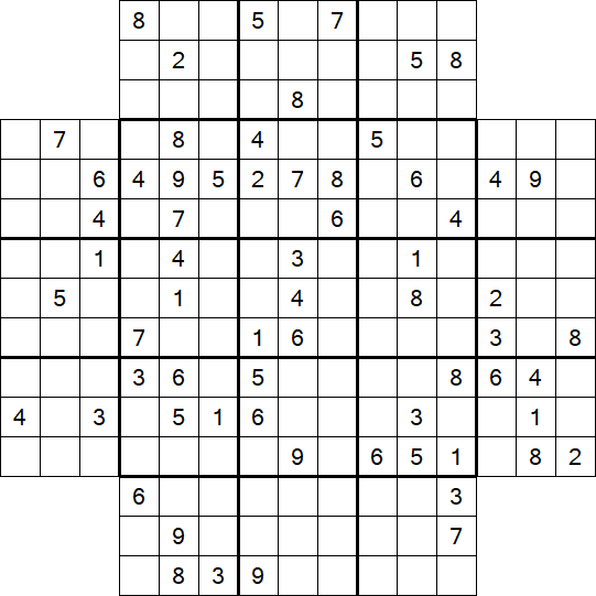 Flower Sudoku - Difficile